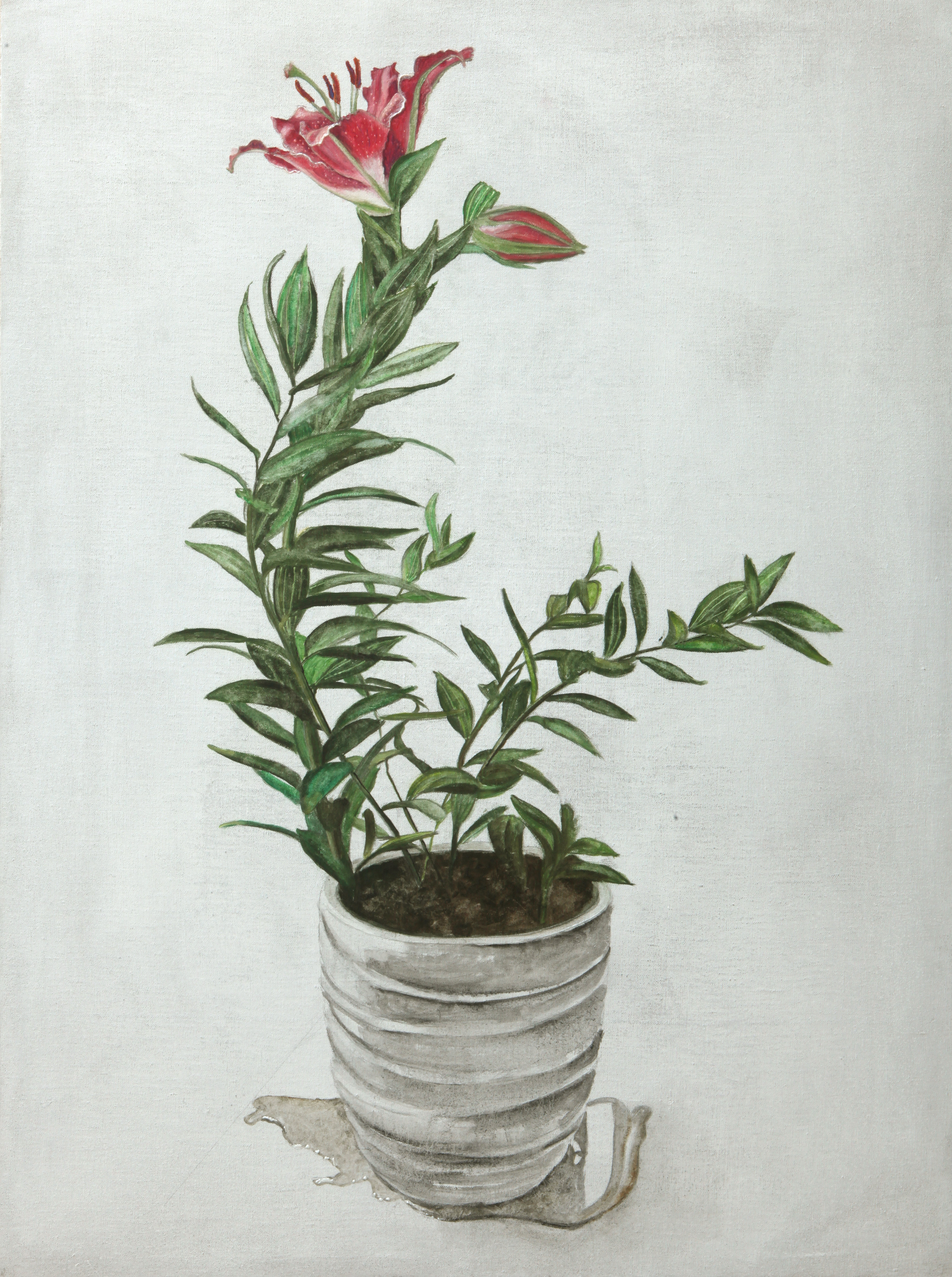 The Drooping Flower Is Me, oil on canvas, 130 x 155 cm