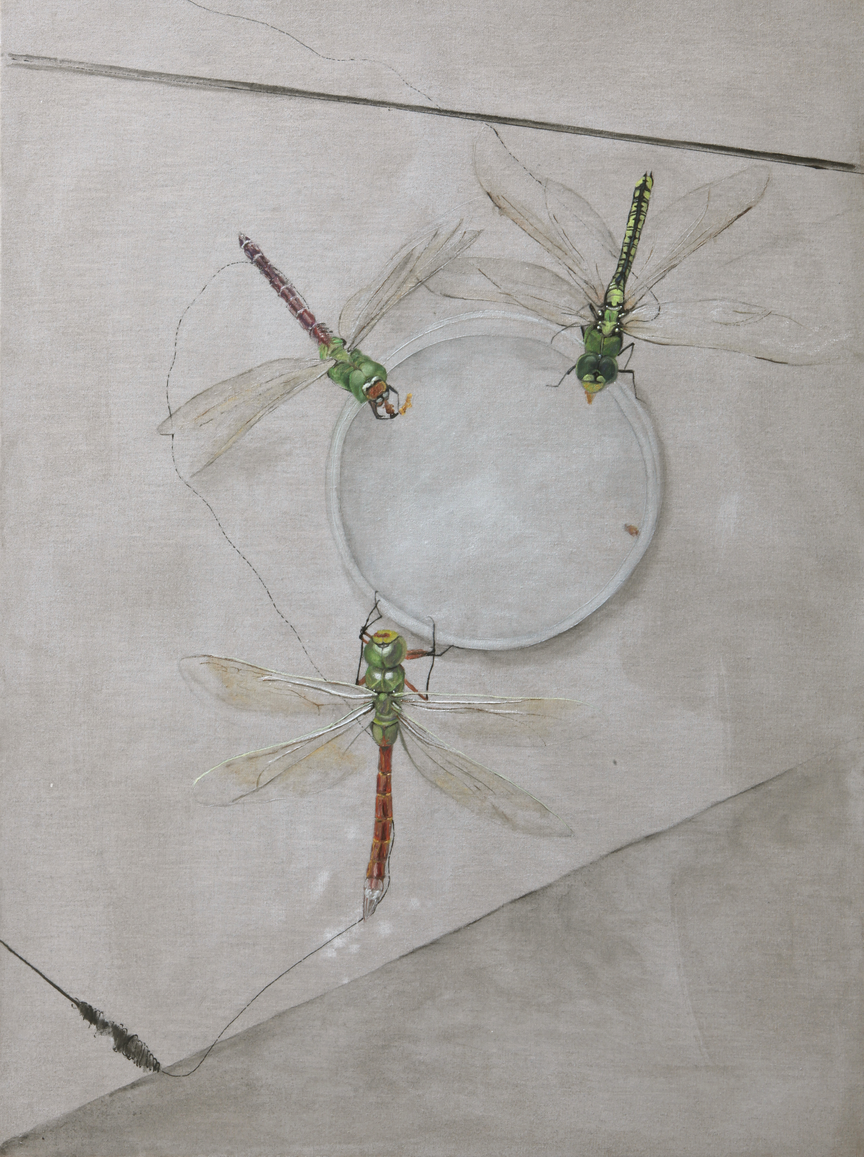 Dragonfly, oil on canvas, 135 x 97 cm
