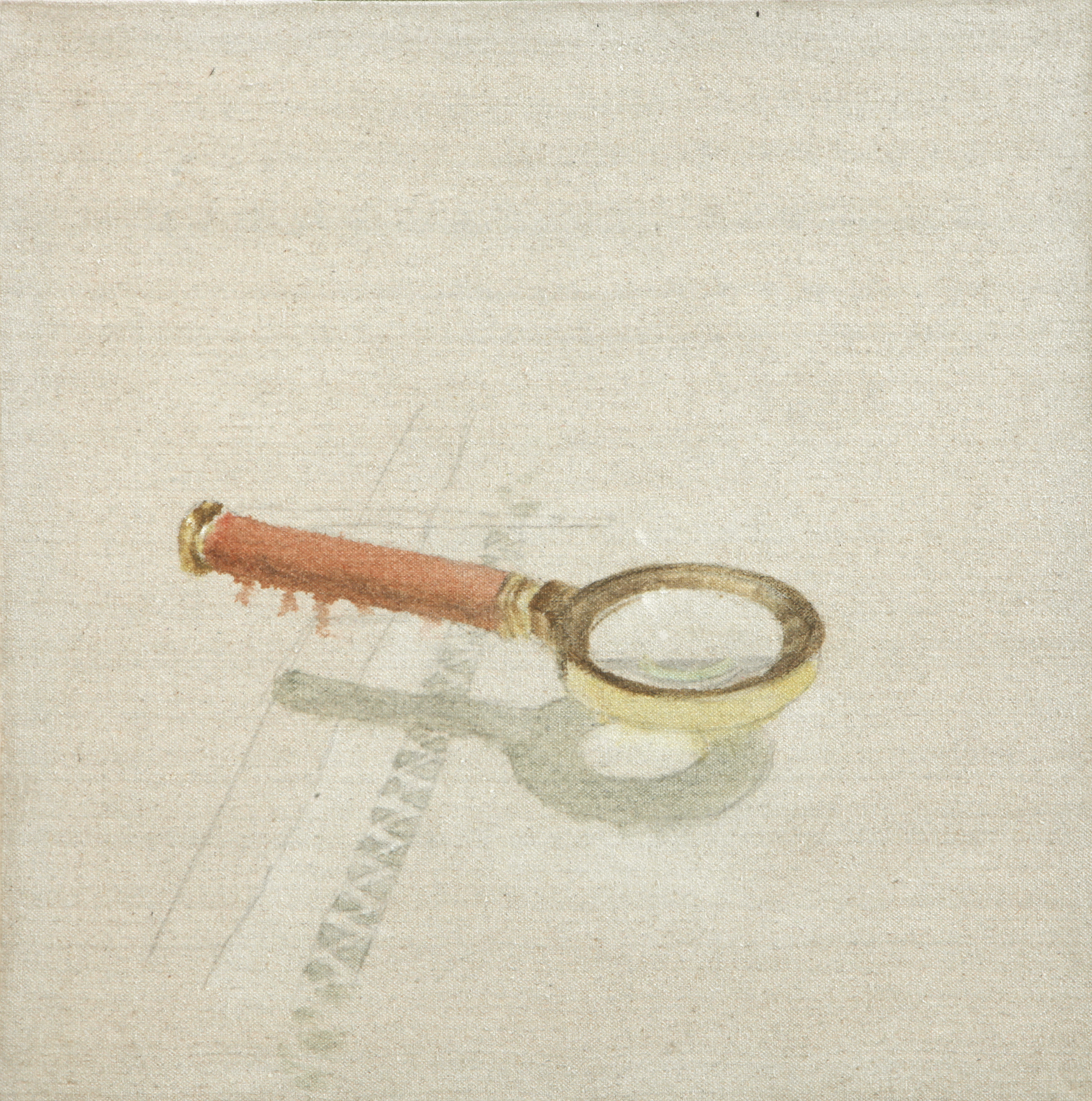 Diamond Ring for My Mother, oil on canvas, 50 x 50 cm