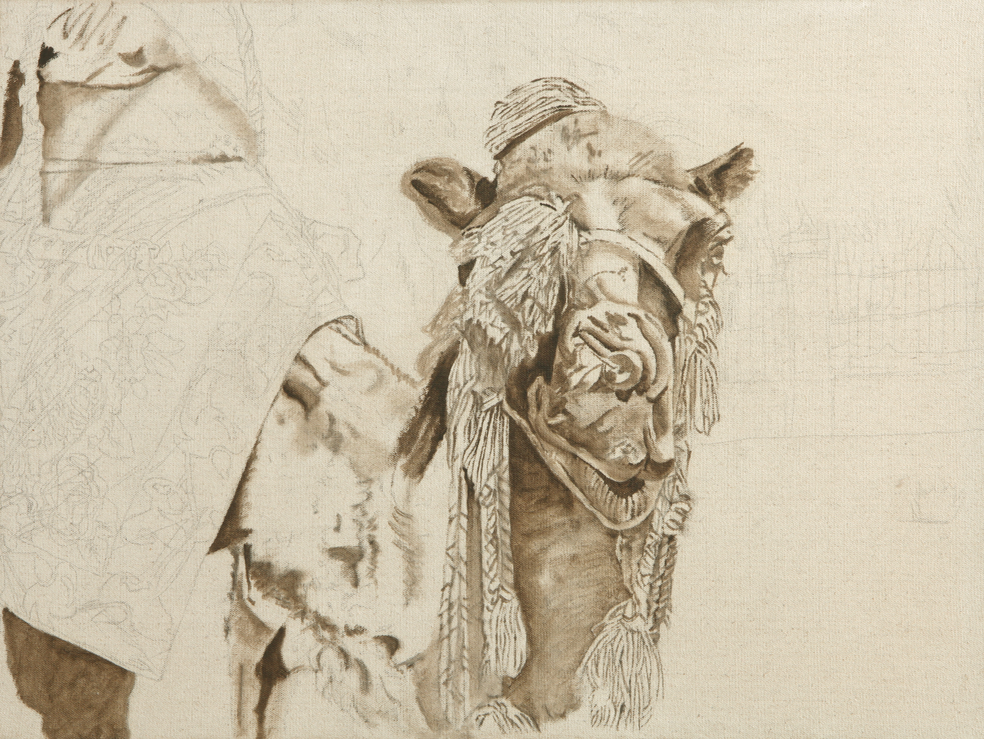 Camel, oil on canvas, 60 x 80 cm